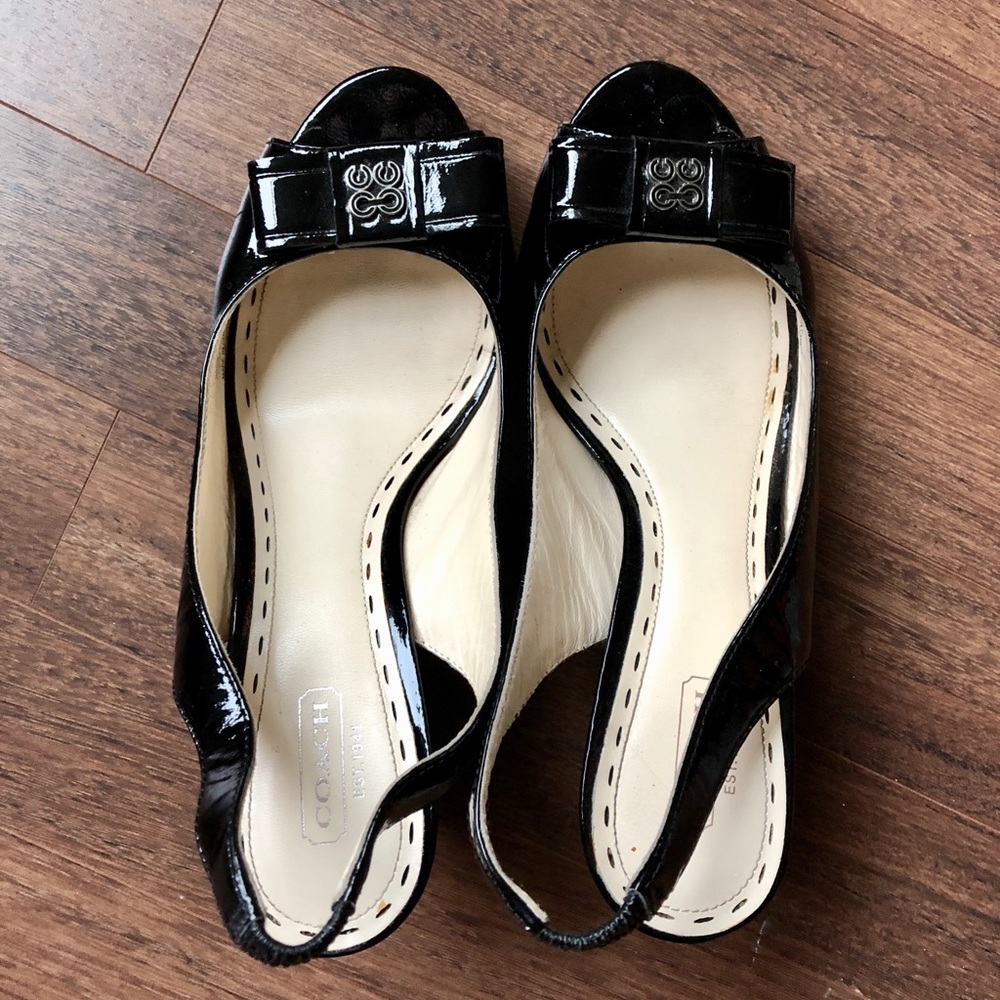 Coach Peep-Toe Heels